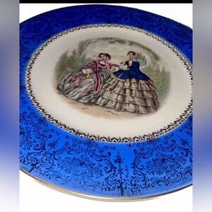 Vintage & Antique Collectors Limited Edition Charger Plate Decal 23 Karat Gold